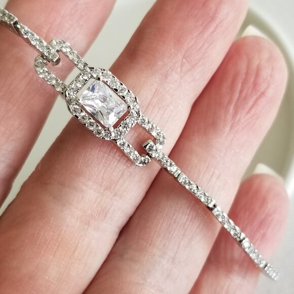 Cubic Zirconia Tennis Bracelet - Picture 6 of 6